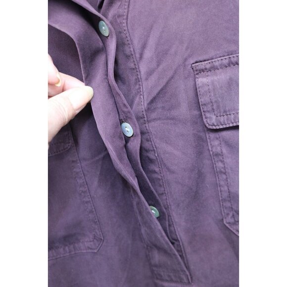 J. Jill Long Sleeve Button Up Blouse-Size 2X-Purple - Picture 4 of 10